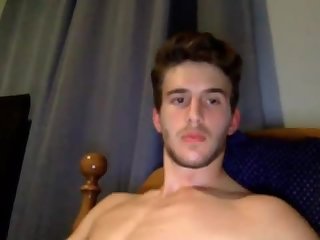 Sweet college boy jerking off webcam