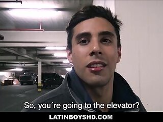 Muscle Jock Latin Boy Paid Cash Fuck Stranger From Parking Garage POV