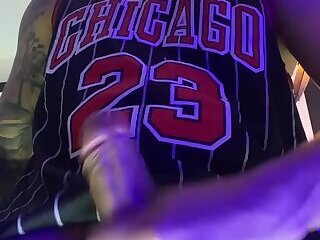 NBA jersey Latino masturbate solo